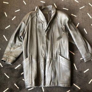 COPY - Vintage Neiman Marcus Women's size S Black Leather Coat